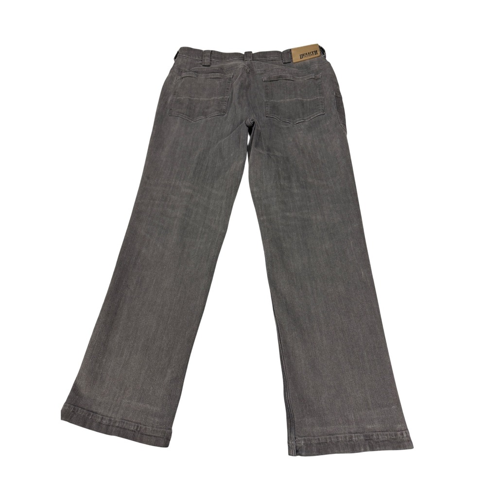 Duluth Trading Co Ballroom Double Flex Jeans Mens 36x30 Gray Relaxed Fit